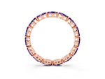Marquise Amethyst Eternity Band in Rose gold with U-Prong Setting_3