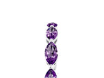 Marquise Amethyst Eternity Band in Silver with U-Prong Setting_5