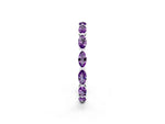 Marquise Amethyst Eternity Band in White gold with U-Prong Setting_2