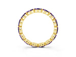 Marquise Amethyst Eternity Band in Yellow gold with U-Prong Setting_3
