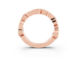 Marquise Amethyst Vine Eternity Band in Rose gold with Bezel Setting_3