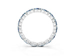 Marquise Aquamarine Eternity Band in Platinum with U-Prong Setting_3