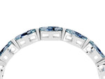 Marquise Aquamarine Eternity Band in Platinum with U-Prong Setting_4