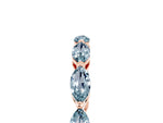 Marquise Aquamarine Eternity Band in Rose gold with U-Prong Setting_5