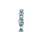 Marquise Aquamarine Eternity Band in Silver with U-Prong Setting_5