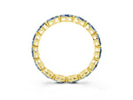 Marquise Aquamarine Eternity Band in Yellow gold with U-Prong Setting_3