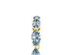 Marquise Aquamarine Eternity Band in Yellow gold with U-Prong Setting_5