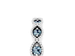 Marquise Aquamarine Milgrain Half Eternity Band in Platinum with Bezel Setting_5