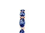 Marquise Blue Sapphire Eternity Band in Rose gold with U-Prong Setting_5