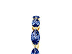 Marquise Blue Sapphire Eternity Band in Yellow gold with U-Prong Setting_5