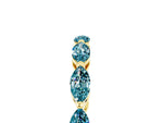 Marquise Blue Topaz Eternity Band in Yellow gold with U-Prong Setting_5