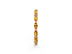 Marquise Citrine Eternity Band in Rose gold with U-Prong Setting_2