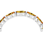Marquise Citrine Eternity Band in Silver with U-Prong Setting_4