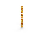 Marquise Citrine Eternity Band in Yellow gold with U-Prong Setting_2