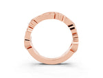 Marquise Citrine Vine Eternity Band in Rose gold with Bezel Setting_3