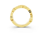 Marquise Citrine Vine Eternity Band in Yellow gold with Bezel Setting_3