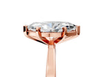 Marquise Cut Diamond Solitaire Engagement Ring in Rose gold with Prong Setting_17