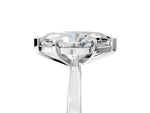 Marquise Cut Diamond Solitaire Engagement Ring in White gold with Prong Setting_17