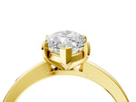 Marquise Cut Diamond Solitaire Engagement Ring in Yellow gold with Prong Setting_16