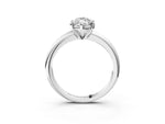 Marquise Cut Diamond Solitaire Ring in White gold with Prong Setting and Rounded Band_21