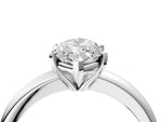 Marquise Cut Diamond Solitaire Ring in White gold with Prong Setting and Rounded Band_22