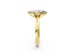 Marquise Cut Diamond Solitaire Ring in Yellow gold with Prong Setting and Rounded Band_20