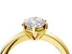 Marquise Cut Diamond Solitaire Ring in Yellow gold with Prong Setting and Rounded Band_22