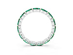 Marquise Emerald Eternity Band in White gold with U-Prong Setting_3