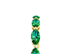 Marquise Emerald Eternity Band in Yellow gold with U-Prong Setting_5