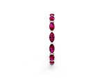 Marquise Garnet Eternity Band in Platinum with U-Prong Setting_2