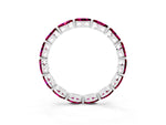 Marquise Garnet Eternity Band in Platinum with U-Prong Setting_3