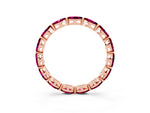 Marquise Garnet Eternity Band in Rose gold with U-Prong Setting_3