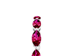 Marquise Garnet Eternity Band in White gold with U-Prong Setting_5