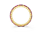 Marquise Garnet Eternity Band in Yellow gold with U-Prong Setting_3