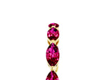 Marquise Garnet Eternity Band in Yellow gold with U-Prong Setting_5