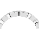 Marquise Garnet Milgrain Half Eternity Band in Platinum with Bezel Setting_4