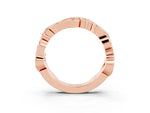 Marquise Garnet Vine Eternity Band in Rose gold with Bezel Setting_3