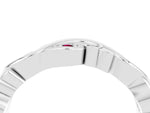 Marquise Garnet Vine Eternity Band in White gold with Bezel Setting_4