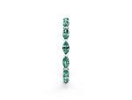 Marquise Green Sapphire Eternity Band in Platinum with U-Prong Setting_2