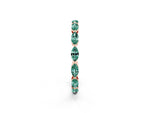 Marquise Green Sapphire Eternity Band in Rose gold with U-Prong Setting_2