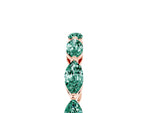 Marquise Green Sapphire Eternity Band in Rose gold with U-Prong Setting_5