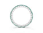 Marquise Green Sapphire Eternity Band in Silver with U-Prong Setting_3