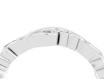 Marquise Green Sapphire Vine Eternity Band in Platinum with Bezel Setting_4