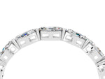 Marquise Moissanite Eternity Band in Platinum with U-Prong Setting_4