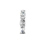 Marquise Moissanite Eternity Band in Platinum with U-Prong Setting_5