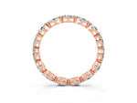 Marquise Moissanite Eternity Band in Rose gold with U-Prong Setting_3