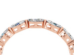 Marquise Moissanite Eternity Band in Rose gold with U-Prong Setting_4