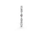 Marquise Moissanite Eternity Band in Silver with U-Prong Setting_2