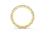 Marquise Moissanite Eternity Band in Yellow gold with U-Prong Setting_3