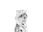 Marquise Moissanite Vine Eternity Band in Platinum with Bezel Setting_5